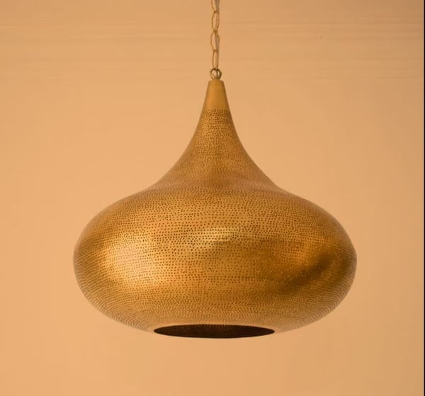 Artisand4C Handcrafted Brass Pendant Light